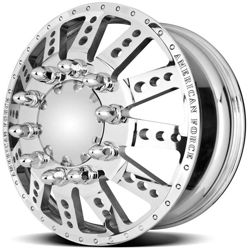 20x8.25 American Force Dually Wheels ROBUST Mirror Finish Polish HPO