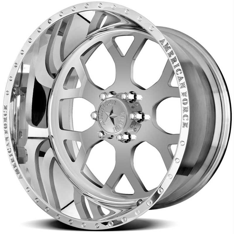 20x9 American Force Wheels SHIELD SS6 Mirror Finish Polish RWD