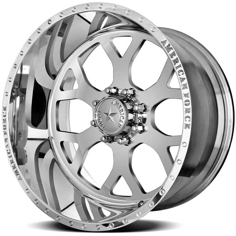 24x11 American Force Wheels SHIELD SS8 Mirror Finish Polish RWD