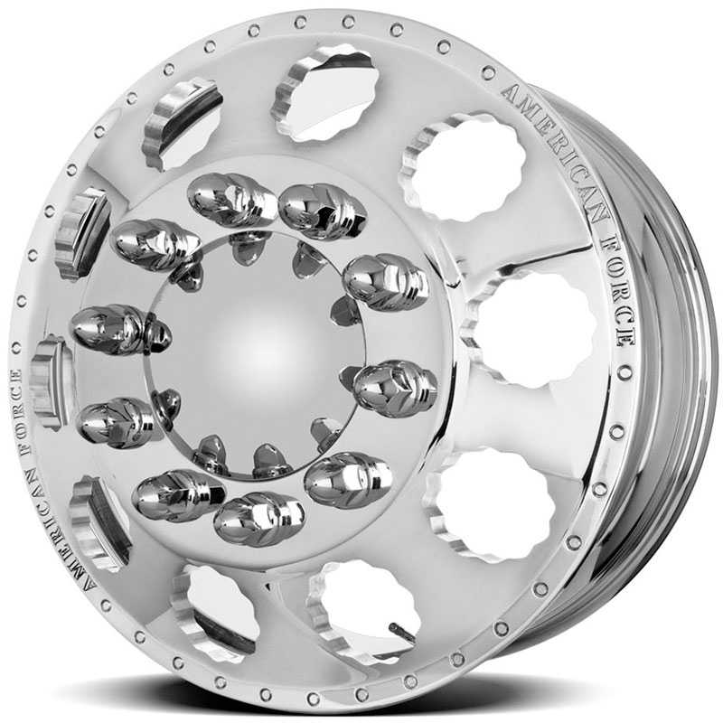 22x8.25 American Force Dually Wheels SNAP Mirror Finish Polish HPO