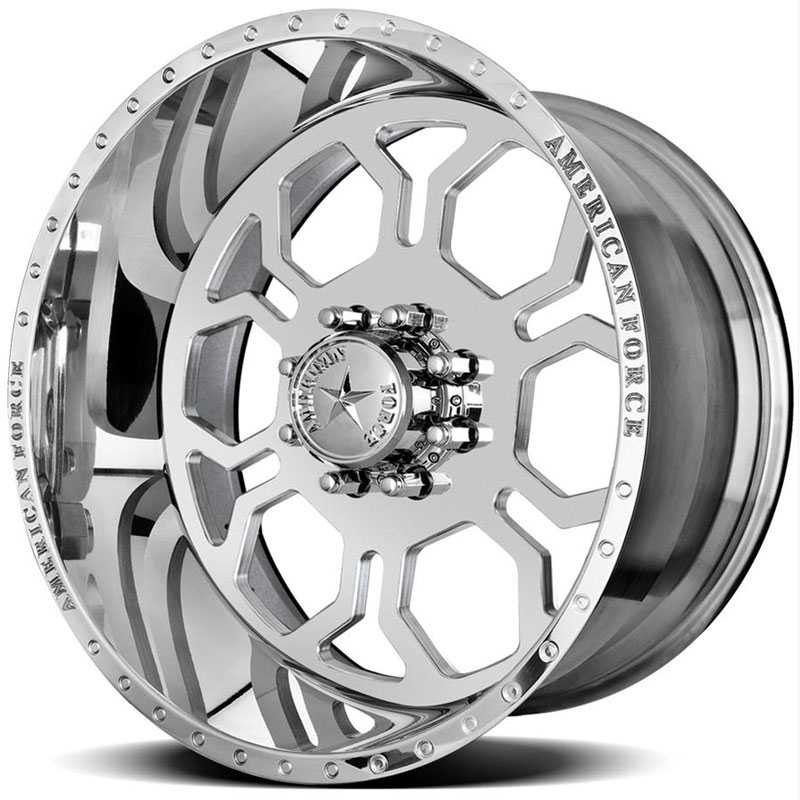 20x9 American Force Wheels SPYDER SS8 Mirror Finish Polish RWD