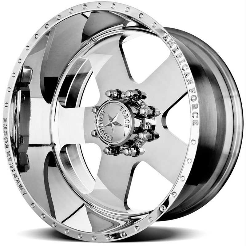 20x12 American Force Wheels TARGET SS8 Mirror Finish Polish REV