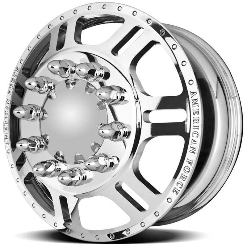 22x8.25 American Force Dually Wheels TILT Mirror Finish Polish HPO