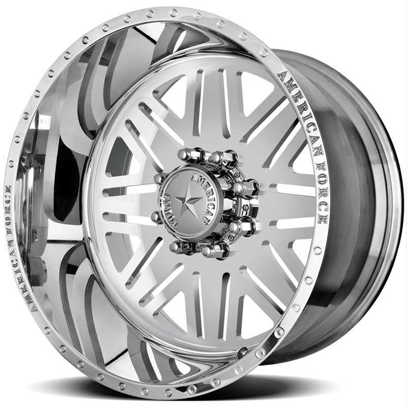 20x12 American Force Wheels TITAN SS8 Mirror Finish Polish REV