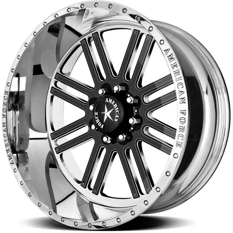 20x12 American Force Wheels VECTOR FP8 Mirror Finish Polish REV