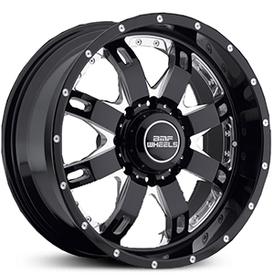 20x9 BMF R.E.P.R. Gloss Black with Full CNC Milling RWD