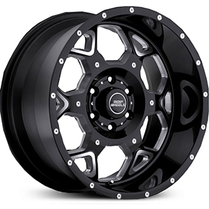 20x9 BMF 660B S.O.T.A. Gloss Black with Full CNC Milling RWD