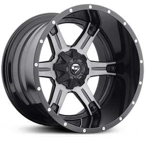 20x10 Fuel Offroad D256 Driller Two Piece Black Milled REV