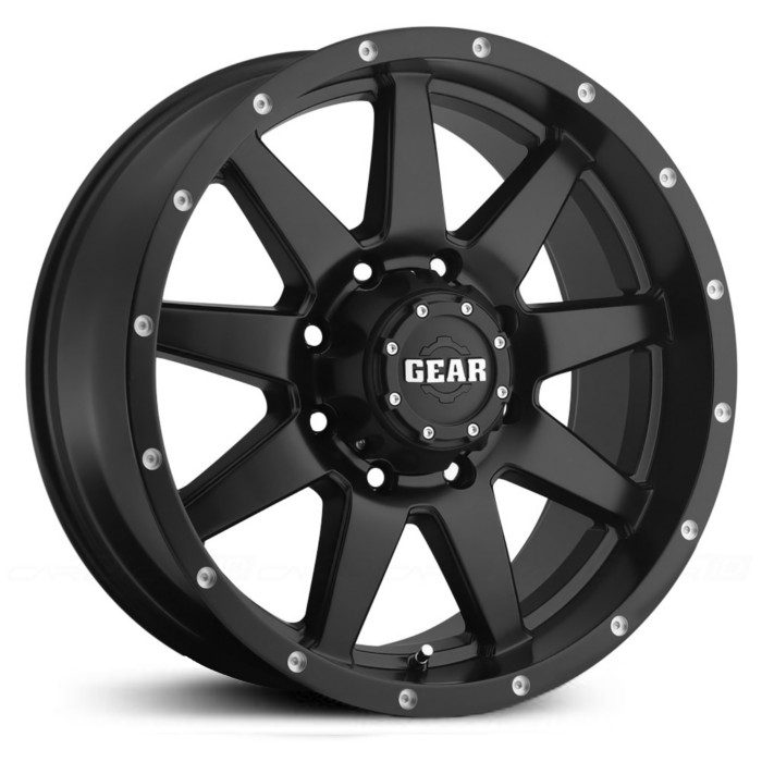 17X9 Gear Alloy Overdrive 728B Satin Black MID