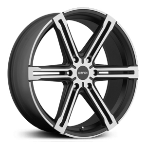 20x9 KMC 686 Faction Satin Black With Machined Face And Register RWD