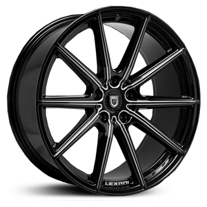 Lexani CSS-10 Gloss Black/CNC Milling Accents