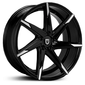 Lexani CSS-7 Gloss Black w/ Machined Tips