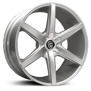 20X10 Lexani R-6 Silver Machined MID