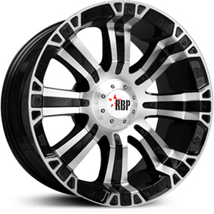 RBP 94-R  Glossy Blk & Mach W/Blk Inserts