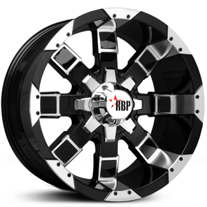 20X10 RBP 95-R Glossy Black & Chrome REV