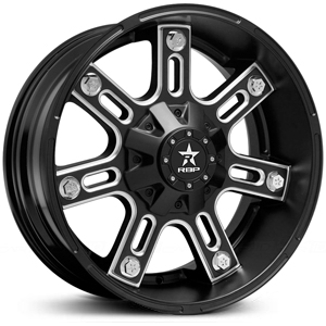 20X9.0 RBP 97-R Glossy Black W/CNC Grooves RWD