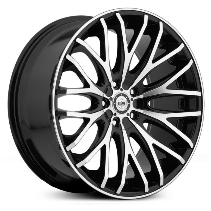 20X10 TIS 537MB Mirror Machined Face & Lip Edge w/ Gloss Black Accents HPO
