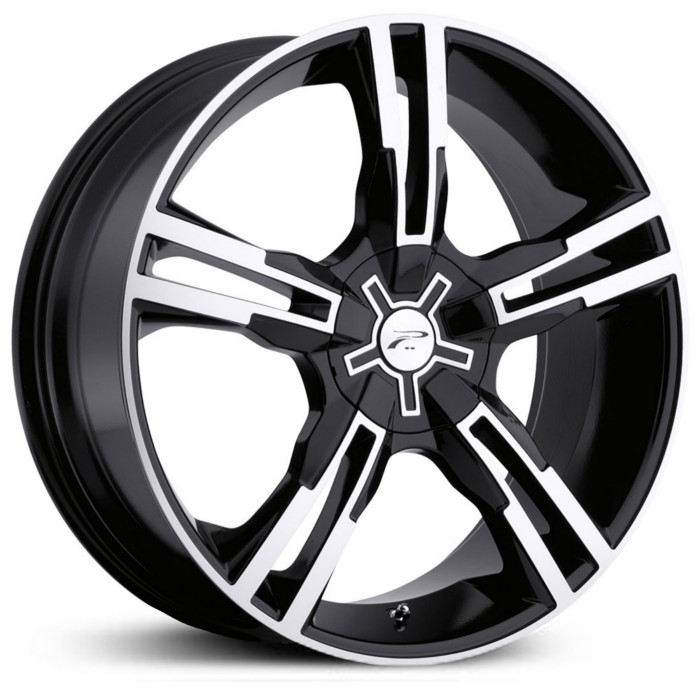18X8 Platinum Saber Fwd 292B Gloss Black w/ Diamond Cut & Clear Coat HPO