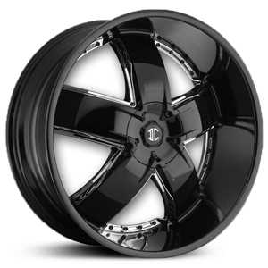 20x9.5 2Crave No.18 Glossy Black/MS MID