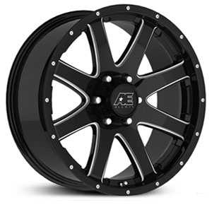 20x9 AE Hardrock Series 015 Gloss Black RWD