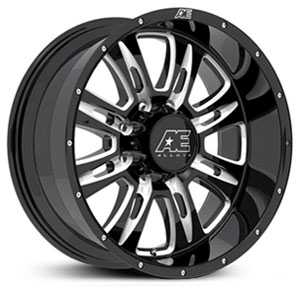 18x10 AE Hardrock Series 016 Gloss Black RWD