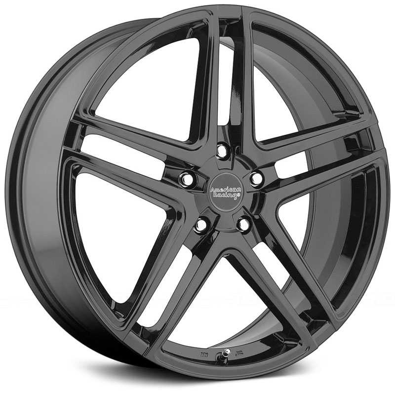 18x8 American Racing AR907 Gloss Black HPO