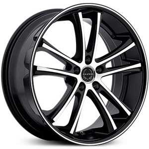 22X10  Asanti Black ABL-1 Machined Face W/ Black Lip RWD