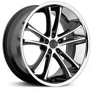 22X9 Asanti Black ABL-1 Machined Face W/ SS Lip RWD