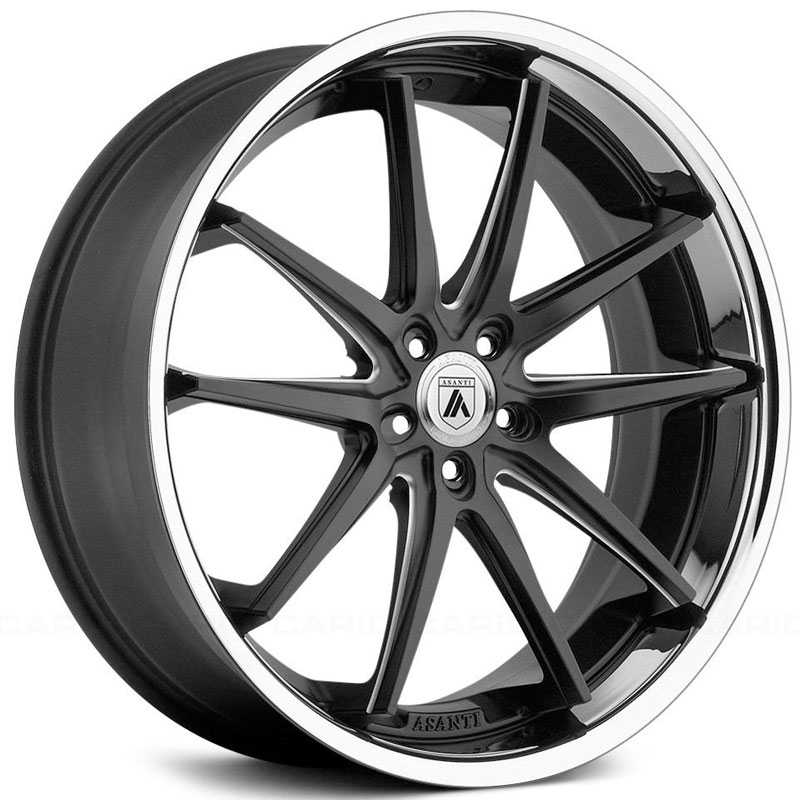 Asanti ABL-5 Matte Black Milled W/ SS Lip