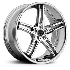 20X10  Asanti Black ABL-7 Chrome RWD