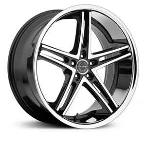 22X9 Asanti Black ABL-7 Machined Face W/ SS Lip RWD