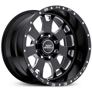 20X12 BMF 670B Brawl Gloss Black w/ Full CNC Milling REV