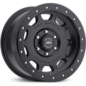 17X8.5 BMF 521SB DRT Satin Black w/ Aluminum Lip Bolts RWD