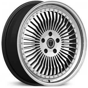 20x7.5 Borghini BW21 Black Machined HPO