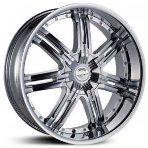 18x7.5 Borghini BW25 Chrome HPO