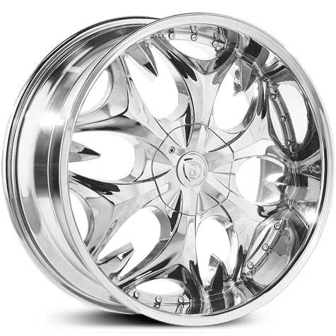 22x8.0 Borghini BWB3S Chrome HPO