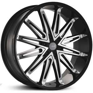 24x9.5 Dcenti DW5B Machined Black REV