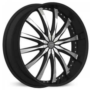 22x9.0 Dcenti DW8 Machined Black RWD