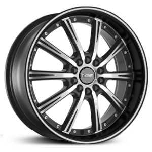18x7.5 Dcenti DW906 Machined Black Milled Lip HPO