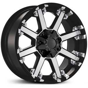 20x9.0 Dcenti DW3 Machined Black REV