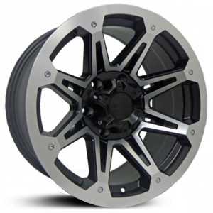 16x8.0 Dcenti DW901 Machined Black REV