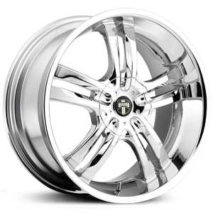 20x8.5 Dub S104 Phase 5 Chrome HPO