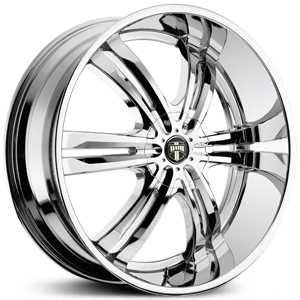 22x9.5 Dub S107 Phase 6 Chrome RWD