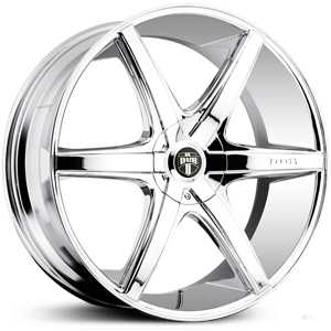 22x9.5 Dub S112 Rio-6 Chrome RWD
