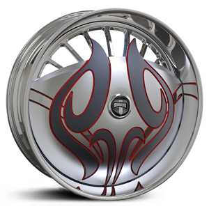 26x9.5 Dub S604 Nocturnus Skirtz Chrome MID