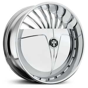 30x10 Dub S605 Sliver Skirtz Chrome MID