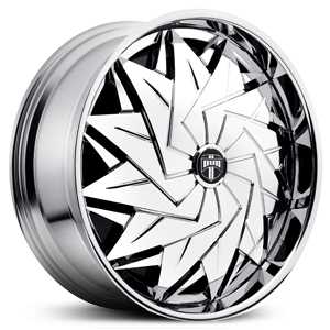 22x8.5 Dub S707 Dazy Spinner Chrome RWD