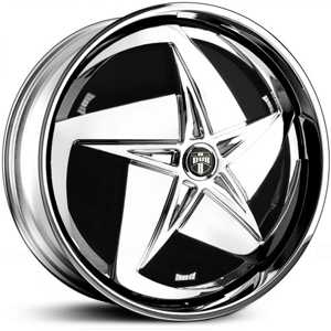 24x9 Dub S721 Swerv Spinner Chrome MID