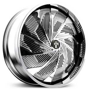 24x9 Dub S724 Shudda Spinner Chrome MID