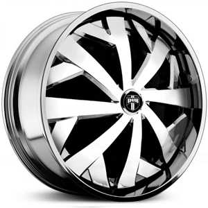 22x9.5 Dub S731 Parlay Spinner Chrome REV